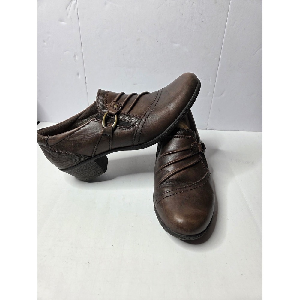 Earth Origins‎ Mavis Womens Bark Brown Leather Slip On Loafer Shoes 9.5M 2019F - Picture 3 of 8